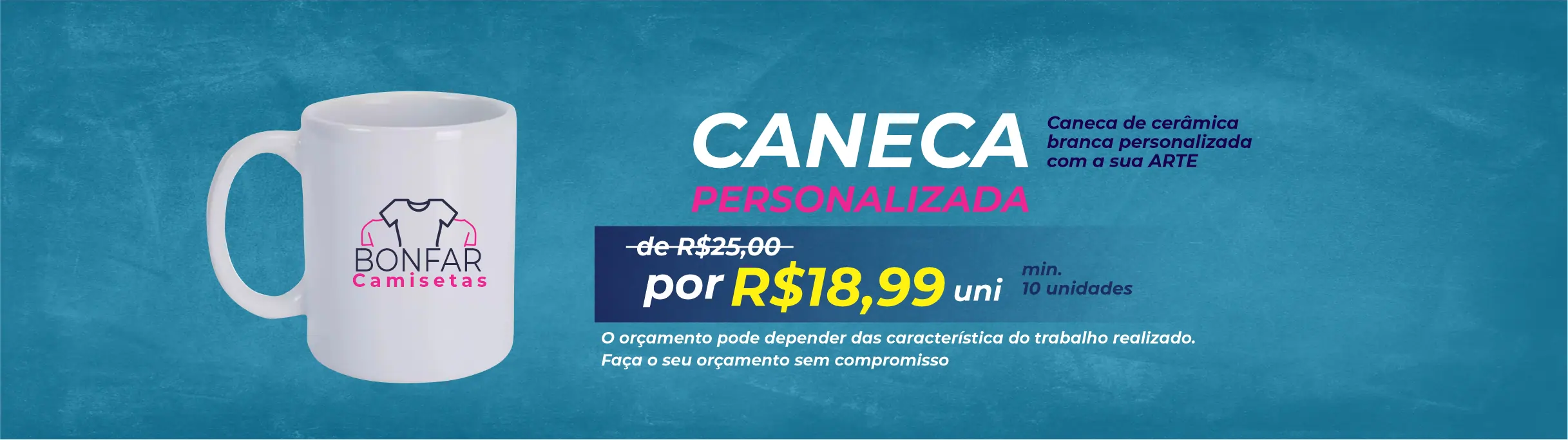 Banner caneca personaloizada